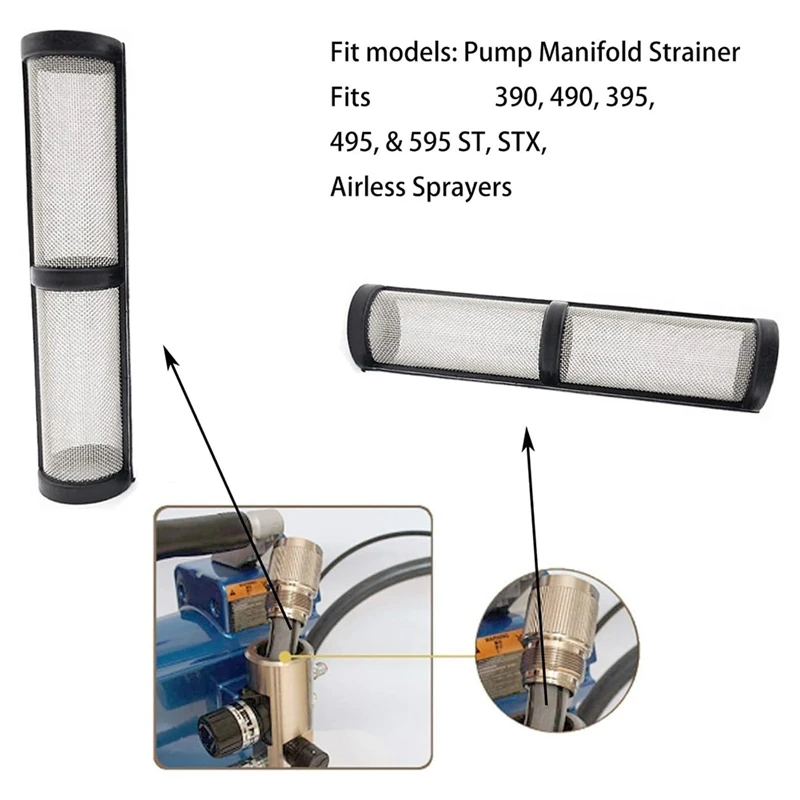 WFF 235014 Prime Spray Valve,246385 246384 287032 Suction Pipe Filter Screen Spray Pump Inner Core Filter Screen
