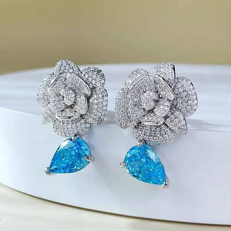 

Серьги в виде морской розы, серебро 925 пробы, 7*10