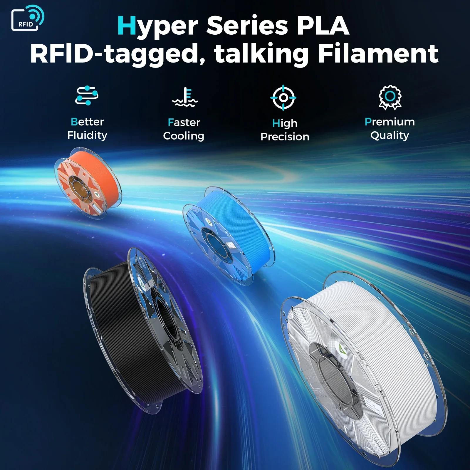 Hyper PLA RFID Filament 1KG 2