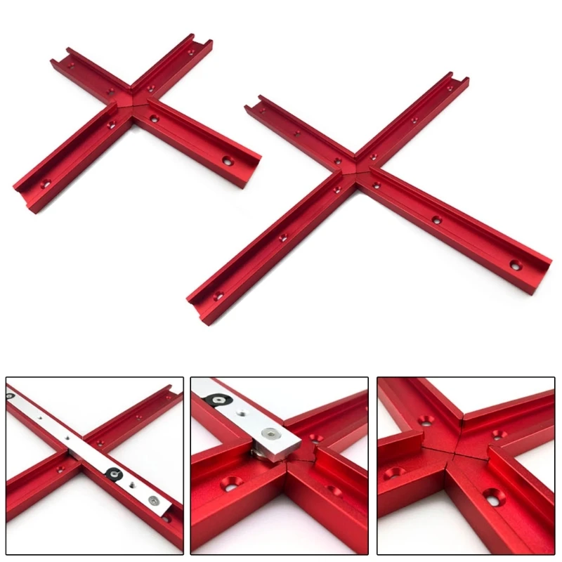 

For 30# Chutes Woodworking T-track Connectors Track Miter Gauge Guide Circulars Track Intersections Part Dropship