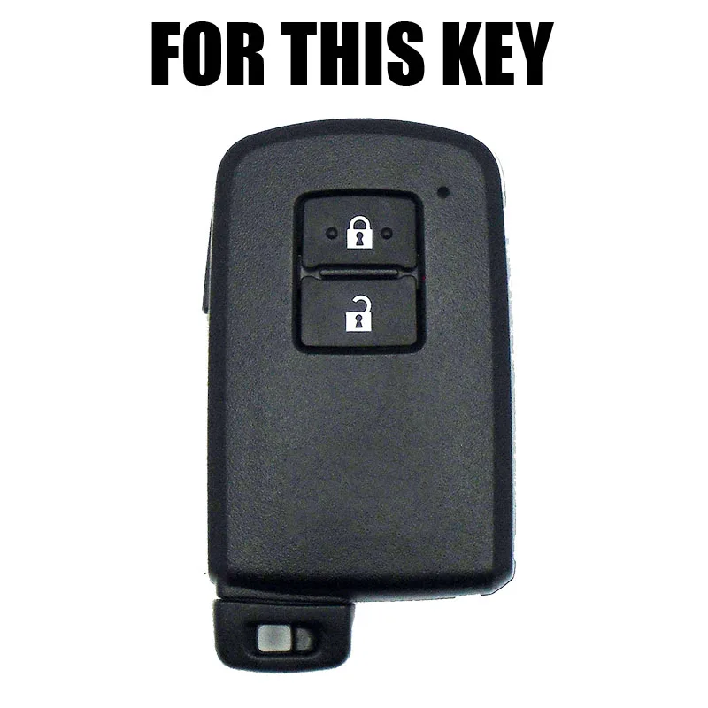 2 Button Silicone Car Remote Key Fob Shell Cover Case For Toyota Auris Camry RAV4 Avalon Yaris Verso 2012-
