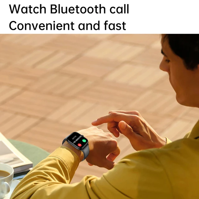 LEMFO-relógio inteligente impermeável para homens, chamada bluetooth, música, full touch dial, rastreador de fitness, 2,01 3
