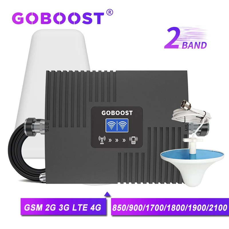 Goboost Signal Booster Gsm 2G 3G Ripetitore Cellulare Lte Cdma 850 900 Amplificatore Cellulare Aws 1700 Pcs 1900 4G Ripetitore Antenna Kt
