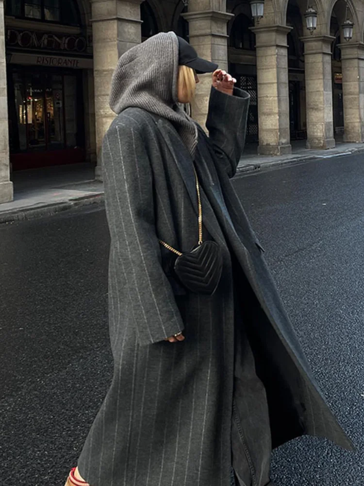 Wool Overcoat Women's Woolen Long Coats Autumn Winter