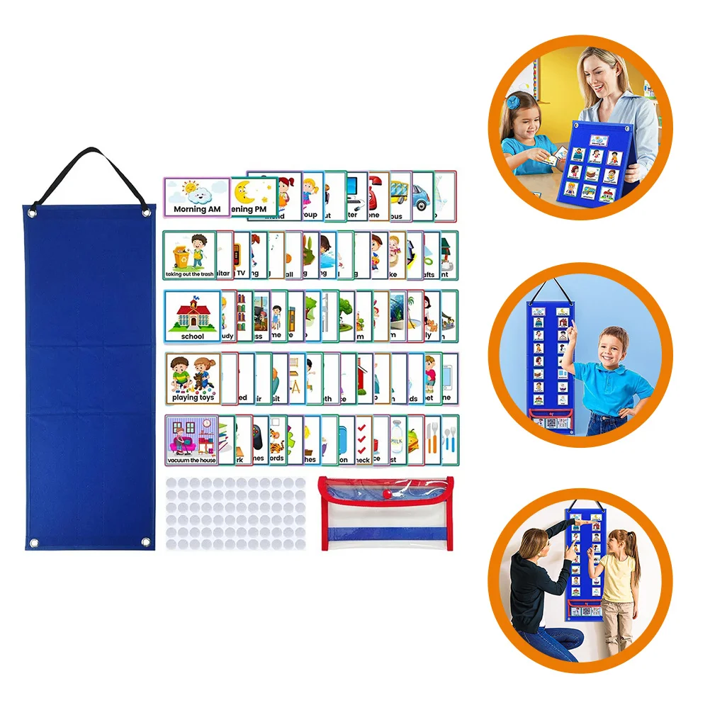 

Toddler Calendar Chart Autism Learning Materials Learning Behavioral Tool Montessori Educational Toys Wall Planner