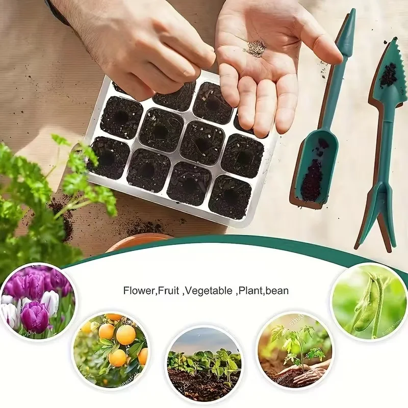 Seed starter tray with grow lights adjustable humidity dome seedling starter tray raised lid