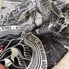 2024 Popular Square Shawls Luxury Sunscreen Satin Kerchief Four Seasons 90X90CM Silk Scarves Fashion Letter Headcloth Scarf Bag 4