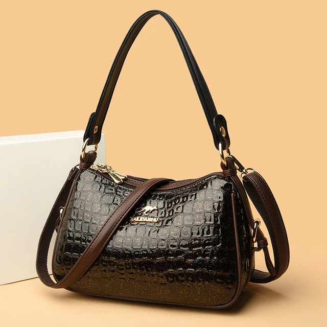 Luxury Crocodile pattern shoulder bag women bags luxury brand high quality  designer handbag Women's bag genuine leather bag - AliExpress