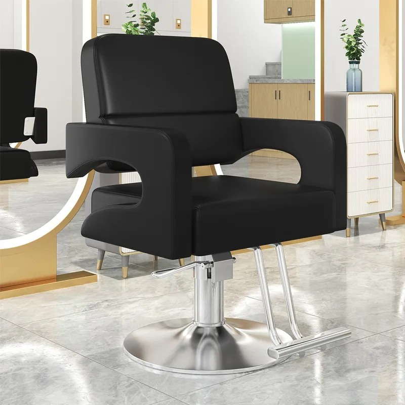 Wheel Working Rolling Barber Chairs Hairdresser Professional Barber Chairs Aesthetic Silla Peluqueria Salon Furniture YQ50BC