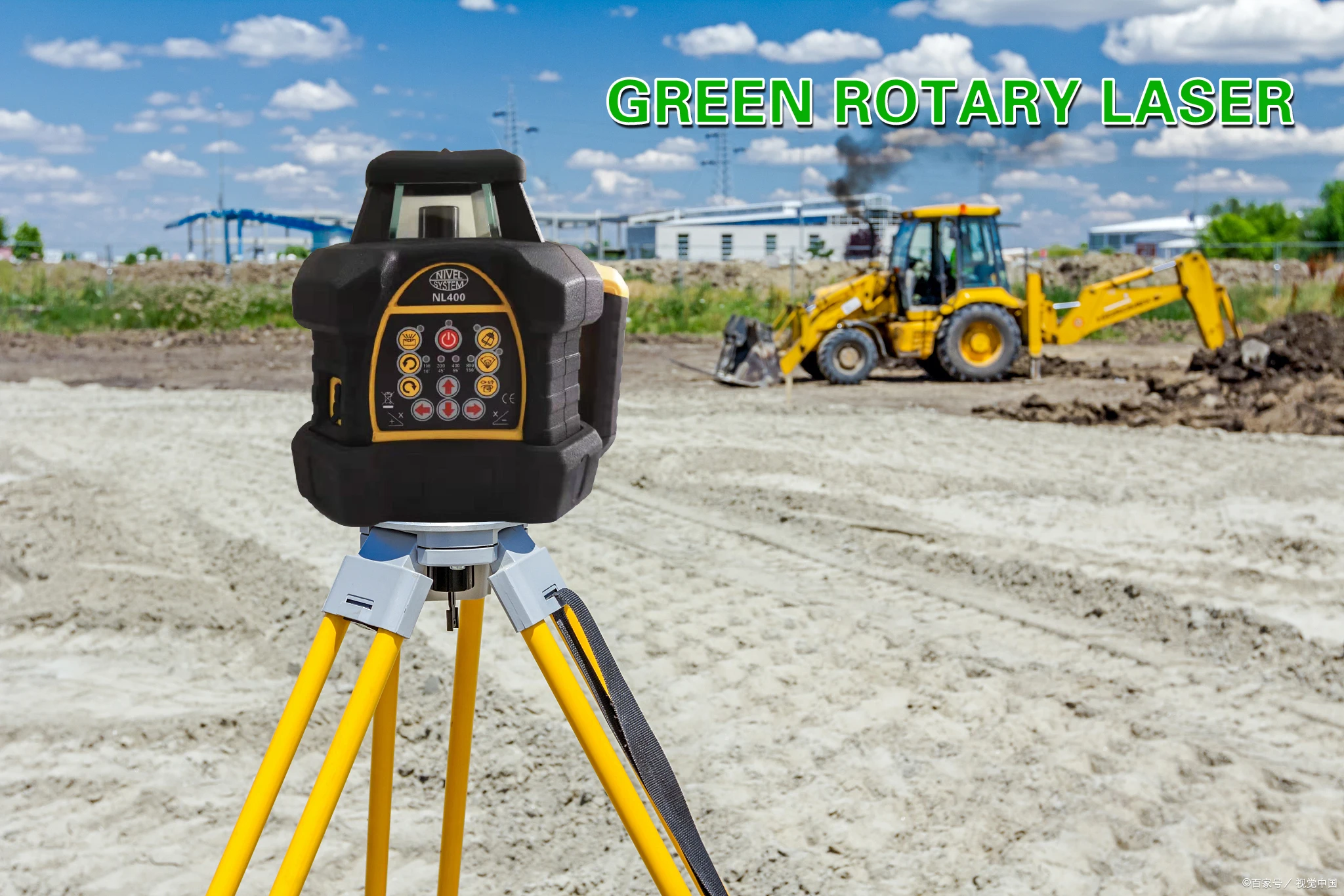 Heipoe 206G 500m measure range Green beam self-leveling rotary laser level with