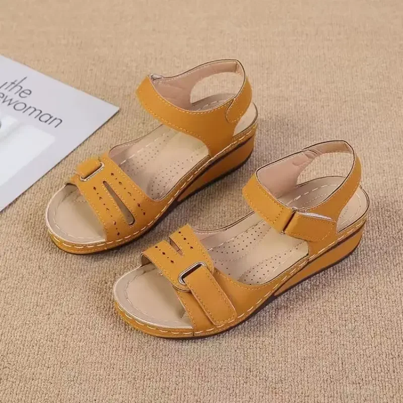 2024 New Sandals Shoes Women Soft Women's Sandals Slip on Open Toe Walking Shoes Slipper Party Footwear Female Zapatillas Muje