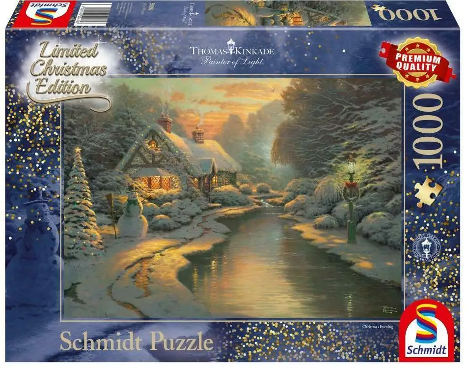Puzzle Schmidt 1000 partes: Thomas Kinkade. Rompecabezas de Nochebuena para  adultos|Rompecabezas| - AliExpress