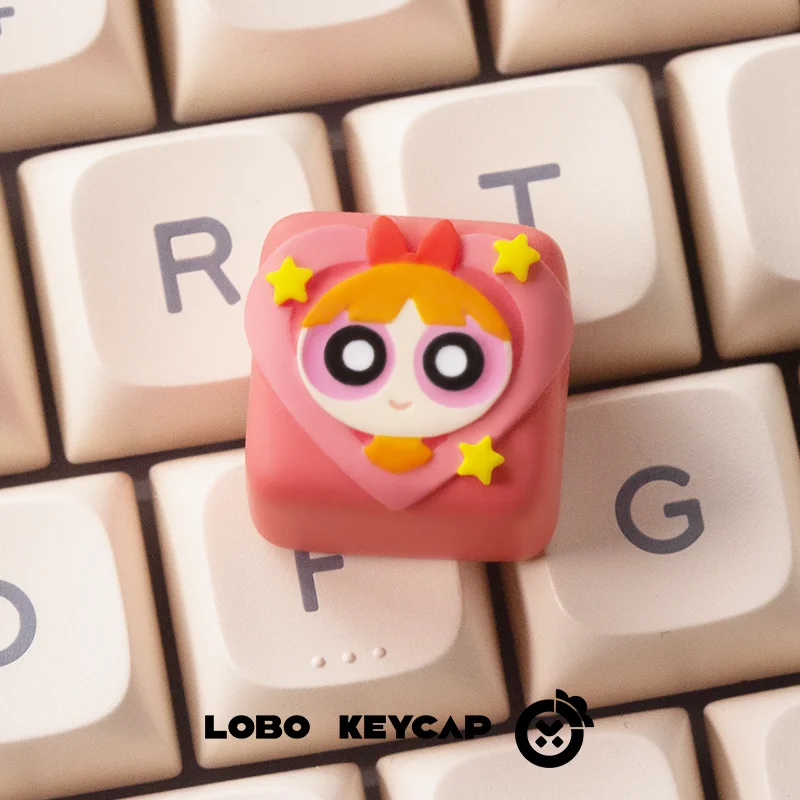 The Powerpuff Girls Season keycaps custom PBT cherry profile