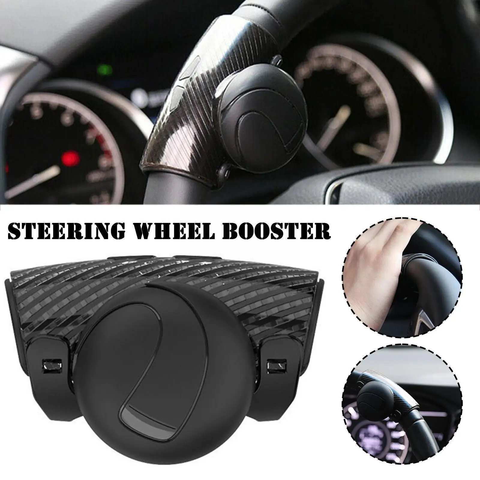 Car Turning Steering Wheel Booster Spinner Knob 360 Labor saving Smooth