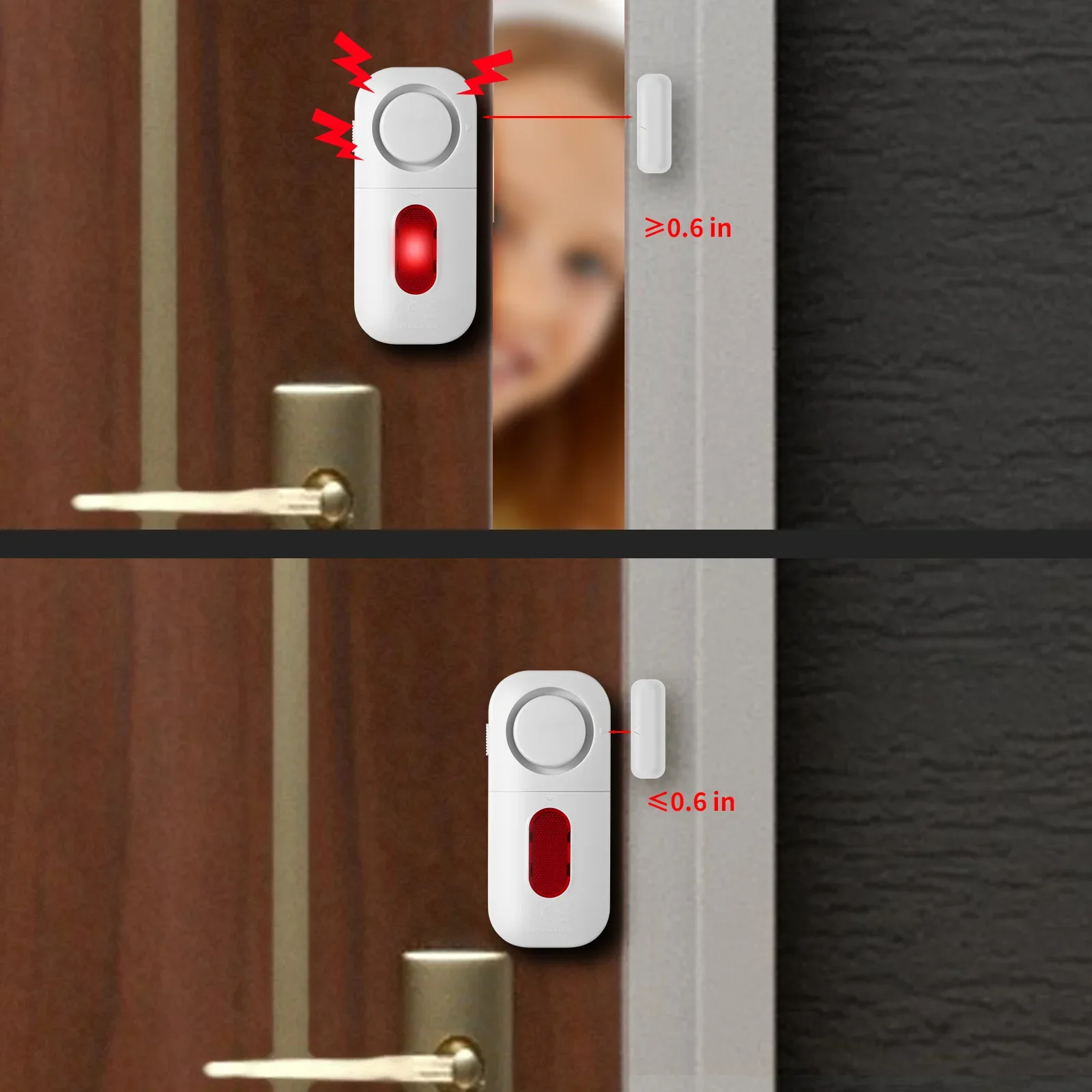 Door Window Sensor Wireless Burglar 130bp Alarm Magnetic Home Longer System Entry Burglar Security Battery Device Safety Home - Image 3