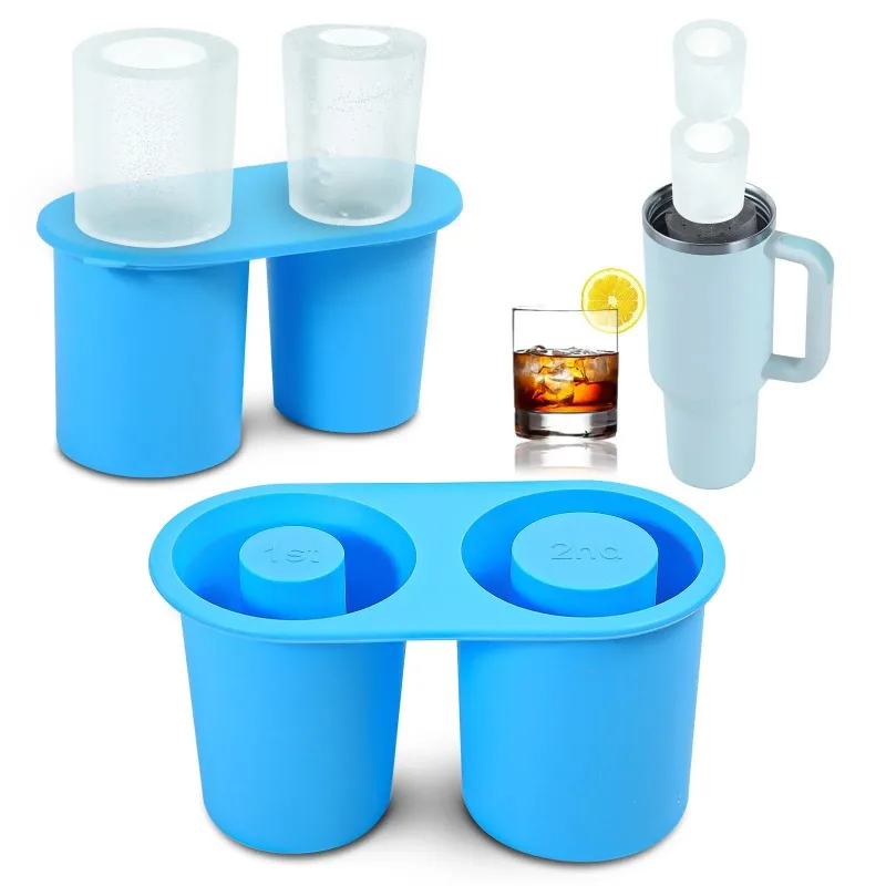 

Ice Trays for Stanley Tumblers Silicone Ice Cube Mold for Water Cup Non Stick Summer Ice Molds Easy Demoulding Soft