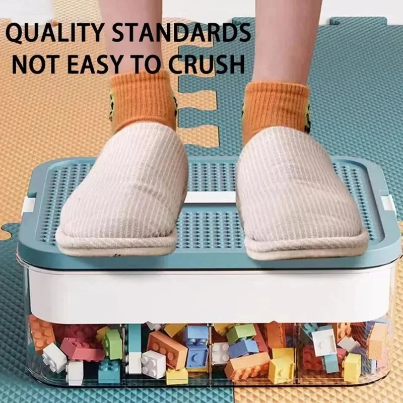 صندوق تخزين كتلة البناء للأطفال ، حاوية أشياء قابل...