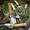 Universal Weeder Transplant Tool Hand Weeding Removal Dandelions Fork Digging Puller Wood Handle Stainless Steel Garden Tool 1