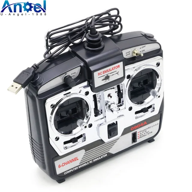 6CH RC Simulator JTL-0904A real flight helicopter simulator for Helicopter Fixed-wing Drone  in Retail Box 1