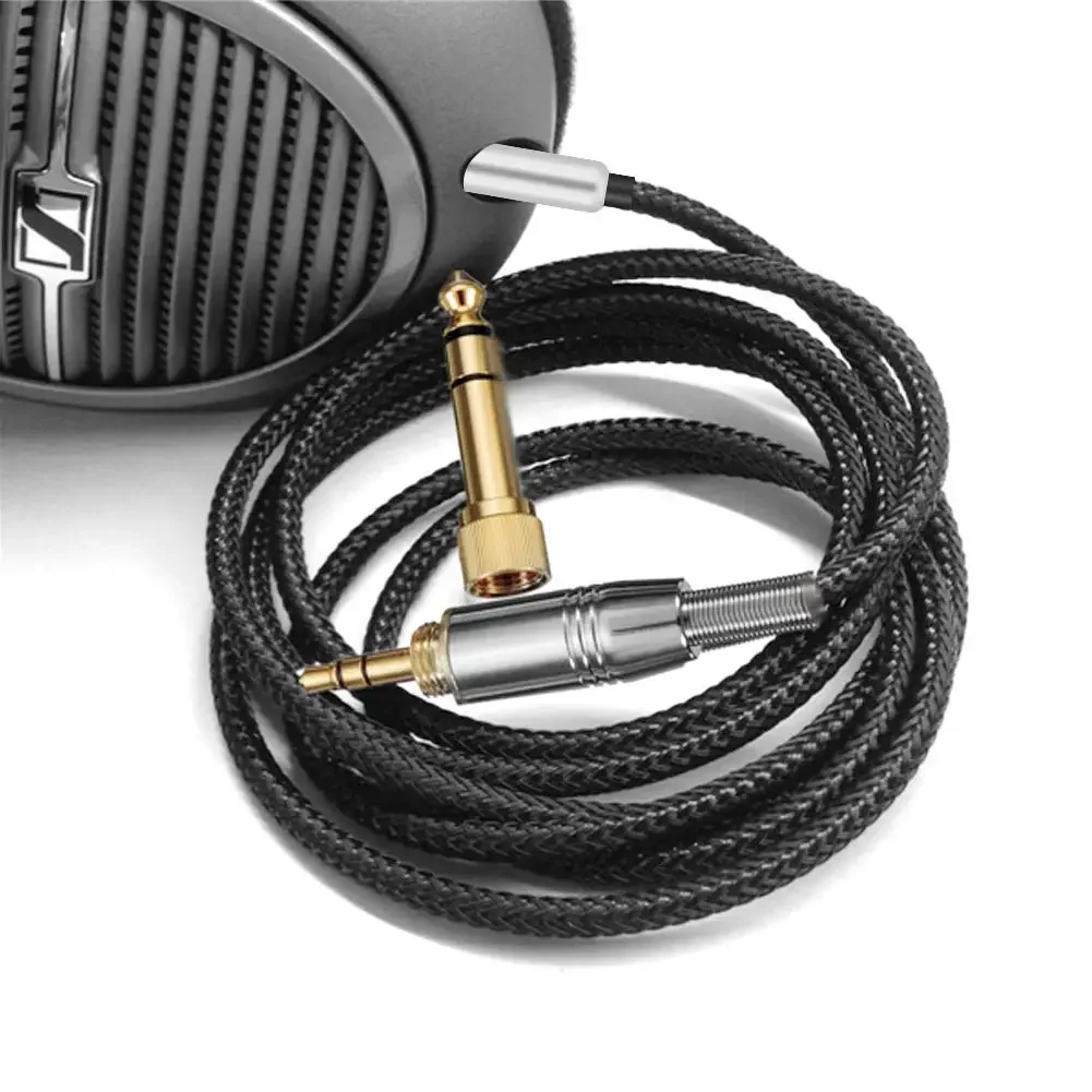 6.35mm OFC Replacement Nylon Braided Cable Extension Cord for KRK KNS 6400 6402 8400 8402 On-Ear Circumaural Headphones