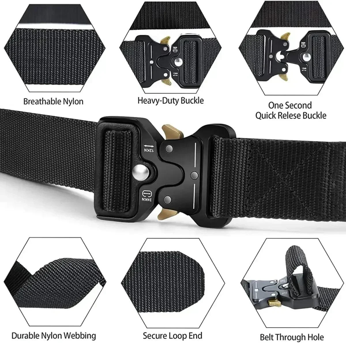 Heavy-Duty Quick-Release Tactical Belt 2
