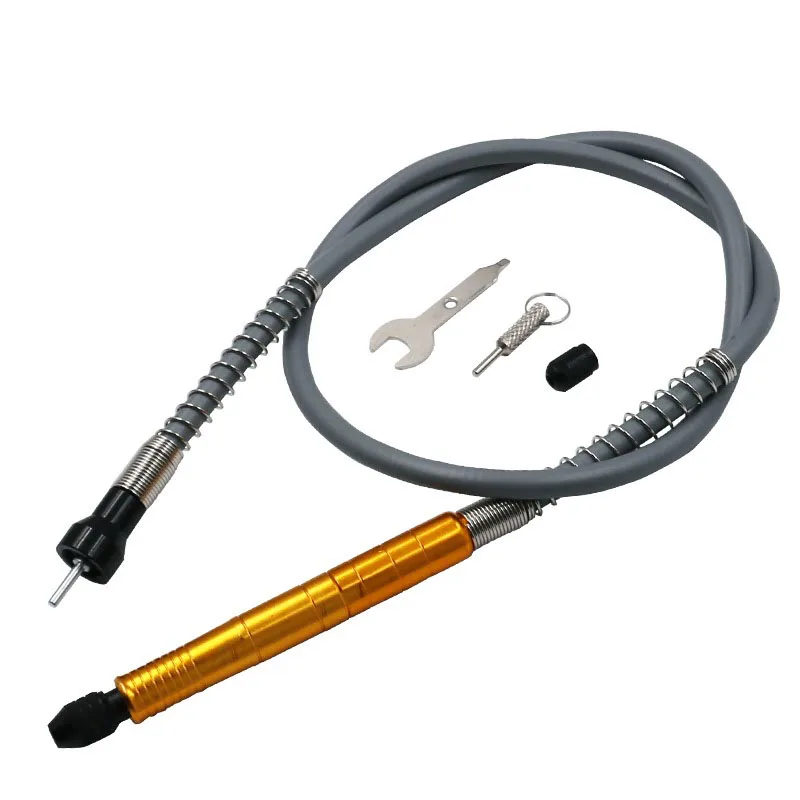 

108cm Aluminum Flexible Flex Shaft with Keyless Chuck 1/8 Inch 3.175mm Connector Electric Grinder Power Rotary Tool