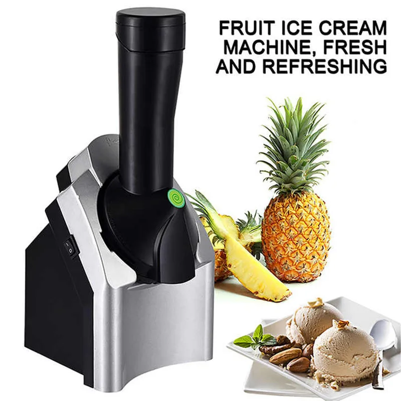  IW.HLMF Ice Cream Maker,Home DIY Kitchen Fully Automatic Mini  Fruit Soft Serve Ice Cream Machine Simple One Push Operation : Home &  Kitchen