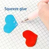 6PC Creative Cute Macaron Color Shell Dot Glue Pen Student Handwork Scrapbook DIY Quick-dry Glue Stick Kawaii School Supplies 4