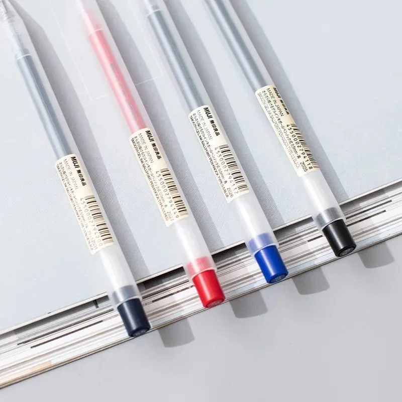 5/3Pcs/Set 0.5mm MUJIs Kawaii Gel Pens Black/Red/Blue Ink Japan Color Pen Office School Cute Ballpoint Refills Stationery gel pens