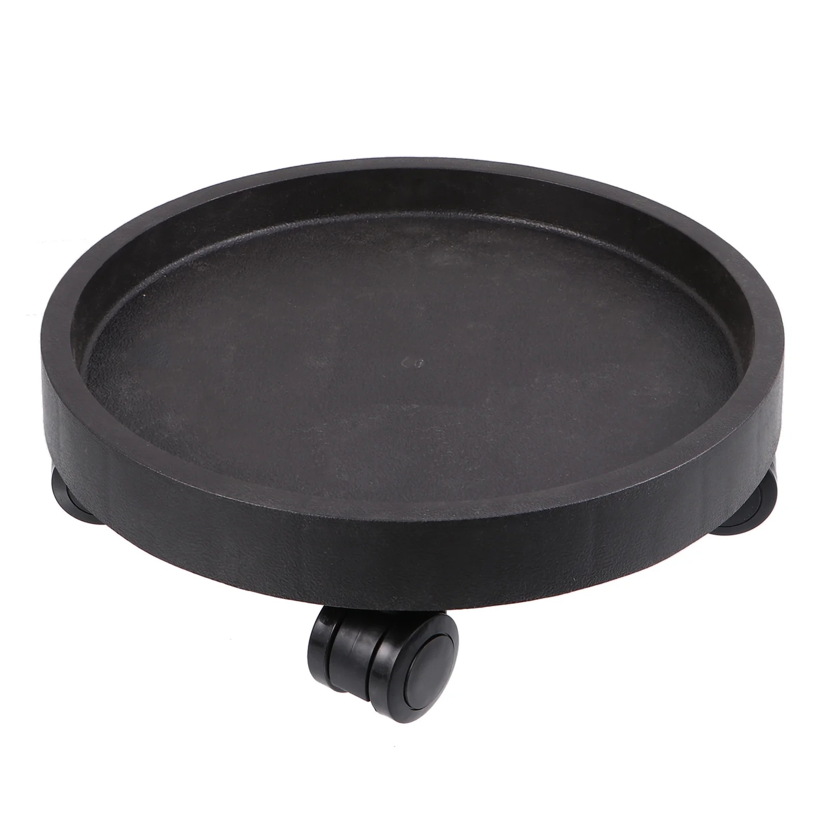 

Flower Pot Base Plants Indoor Potted Mover Rolling Stand Round Resin Wheeled Holder Trolley