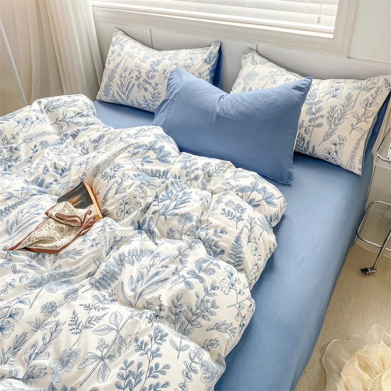 Down Duvet Cover Printed Plaid Landscape Single Bed And Double Bed Cover duvet cover