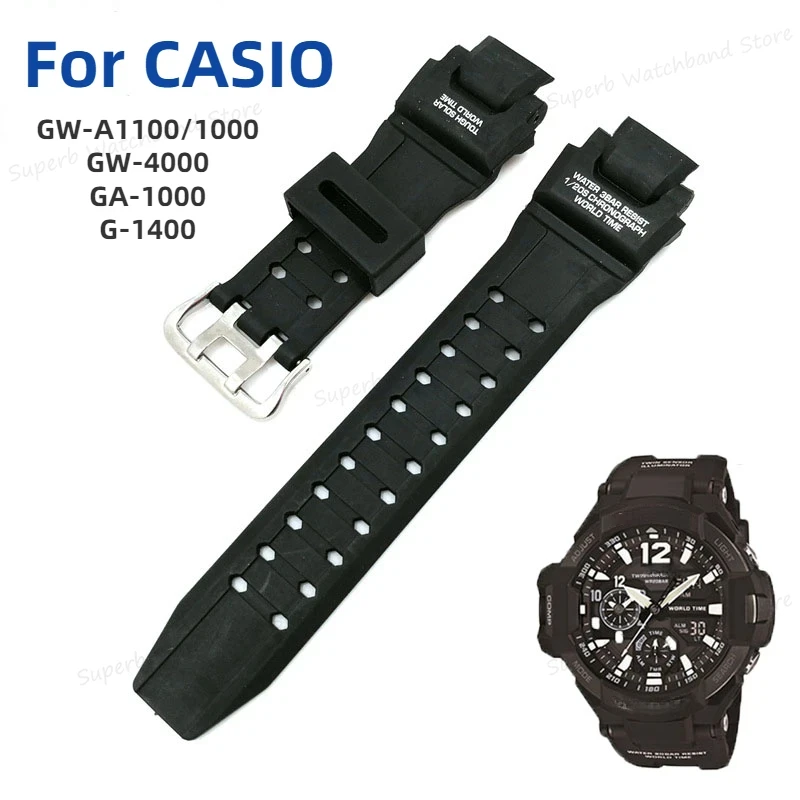 Durable Waterproof Sport Strap - Men's TPU Silicone Watch Band Replacement Accessories