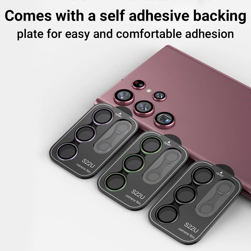 Premium Tempered Glass Camera Lens Protector - Enhanced Protection