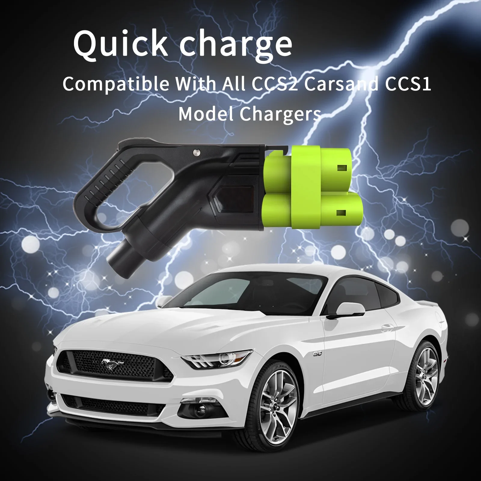 CCS1 to CCS2 Adapter EV Charger Adpater DC 1000V 250A and EV Charger Connector Type 1 to Type 2 Adapter SAE j1772 IEC62196