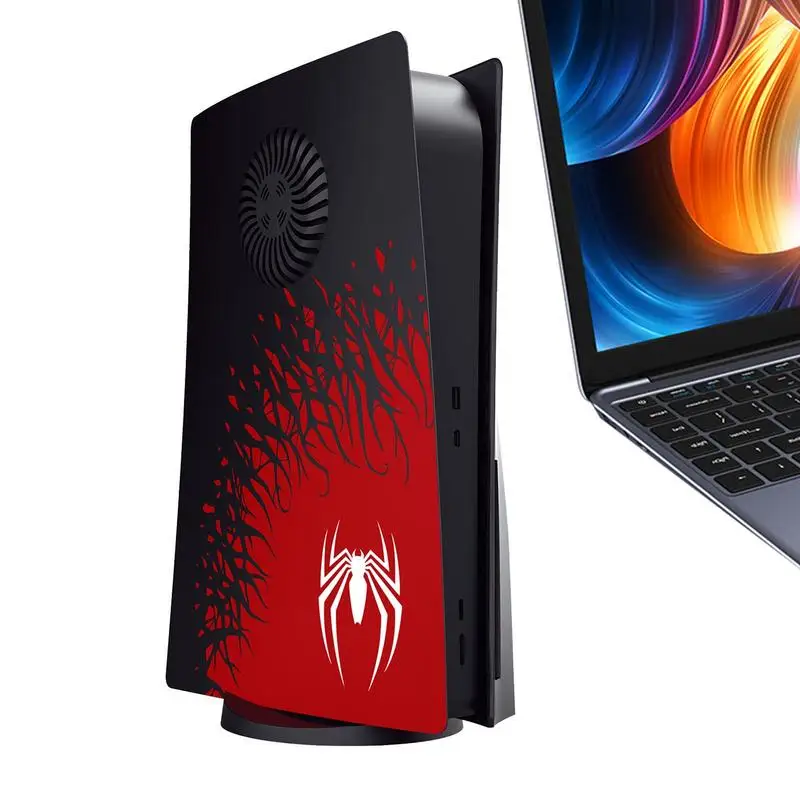 

Faceplate Shell For PS5 Spider Design Dust Covers Accessories Skins Shell Panels For PS5 Console Anti-Scratch Shockproof And