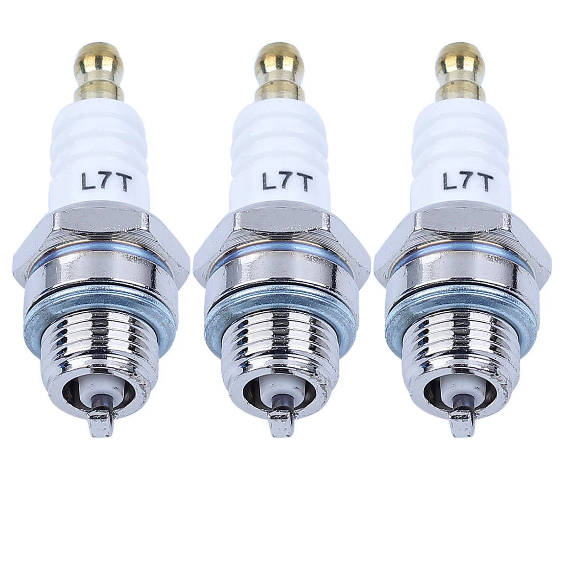3 개/몫 점화 플러그 L7T 2 스트로크 엔진 모터 트리머 잔디 깎는 기계 부품 브러시 커터 정원 도구 부품