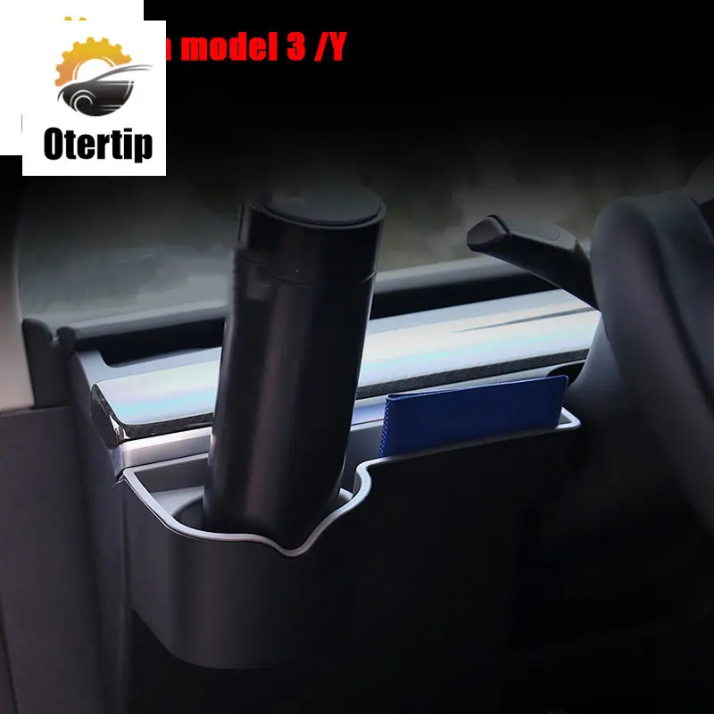 

Контейнер для хранения Otertip для Tesla Model 3/Y, держатель для стакана из АБС-пластика, приборной панели, аксессуаров для автомобиля