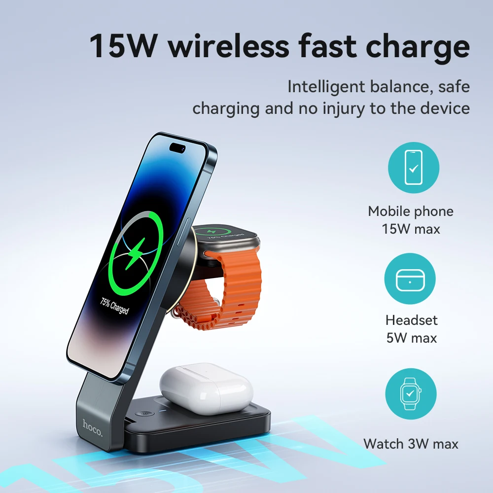 Magnetic Wireless Fast Charging Hoco Wireless Charger Review HOCO
