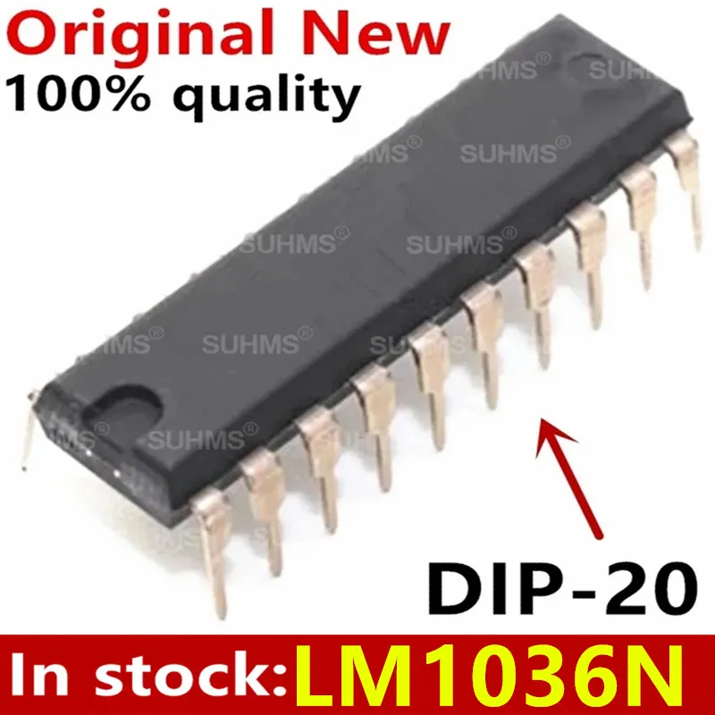 thumbnail image 2 of Ubervia 5Pcs IC LM1036 LM1036N Tone/VOL/BAL Dual DC DIP-20 2 of 10