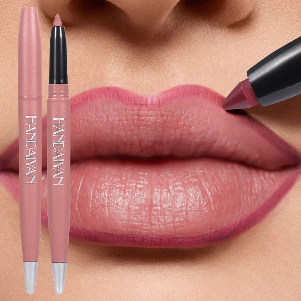 Matte Lipstick Pen Nude Lip Liner Pencil Red Brown Lipstick Tint Lip Outline Contouring Lasting Not Fading Makeup Lips Cosmetics
