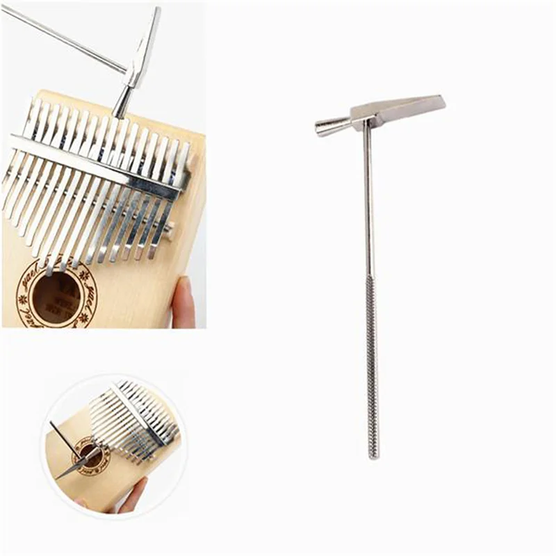 

Thumb Piano Kalimba Tone Tuning Hammer Musical Instrument Tool Accessory Silver