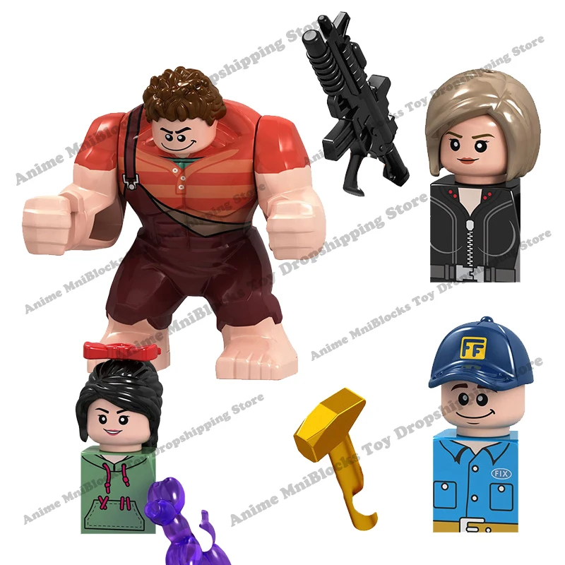 

MG9007 Disney movies Wreck-It Ralph Vanellope von Schweetz Fix-It Felix Tamora Jean Calhoun mini action toy figures blocks gifts