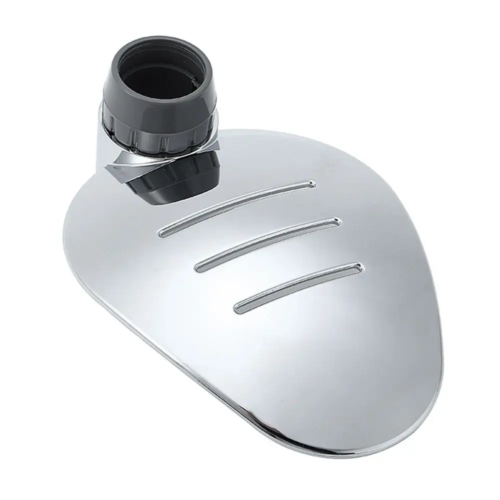 Description Picture 4 of item22/24/25MM For 22 24 25 mm Silver Bath Shower Home Adjustable Rail Slide Soap Dishes Soap Holder Leaf Shape Tray