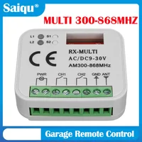 Universal RX Multi Frequency 300-868MHz Rolling and Fixed Code & Learning Code Garage Door Remote Control Receiver Controller 1