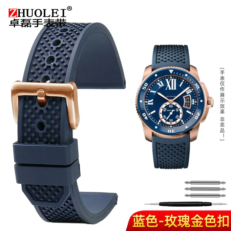 High-Quality Fluoro Rubber Silicone Watch Strap