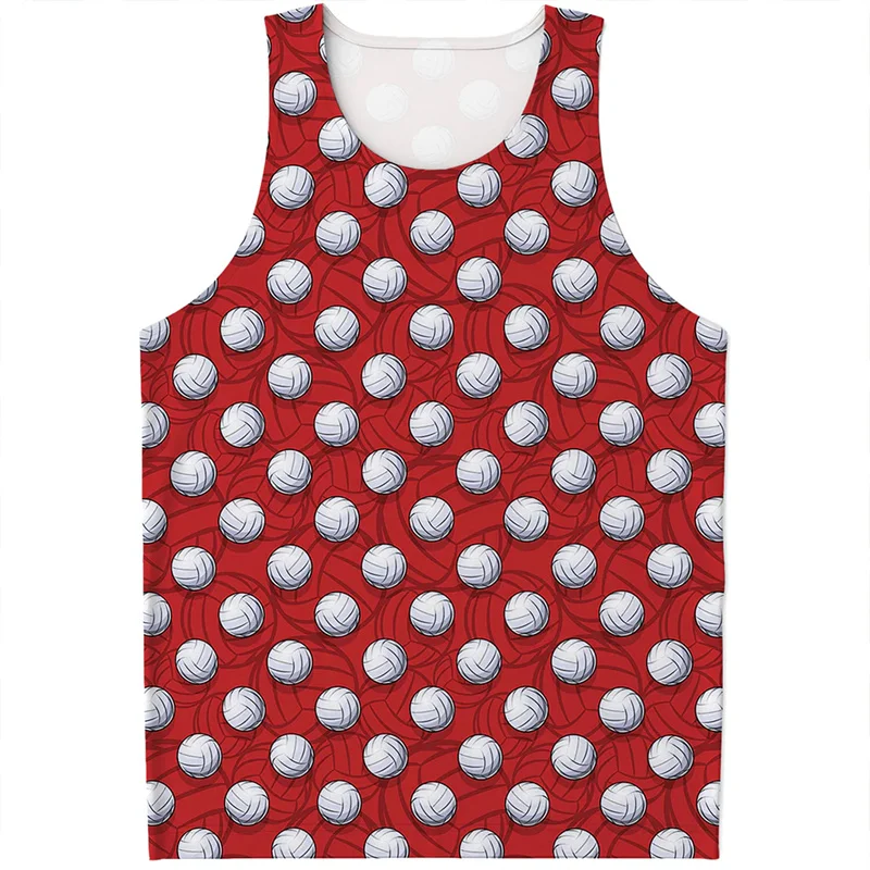 

Майка мужская с 3D-принтом для волейбола, модная безрукавка с мультяшным рисунком, уличный Повседневный Топ, футболка оверсайз, спортивные футболки, лето