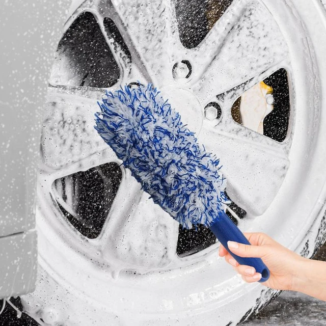 Car Wheel Cleaner Brush Tire Brushing Tool Rim Scrubber Cleaning Auto  Detailing Wash Soft Brushes Water Absorption Automobile - AliExpress