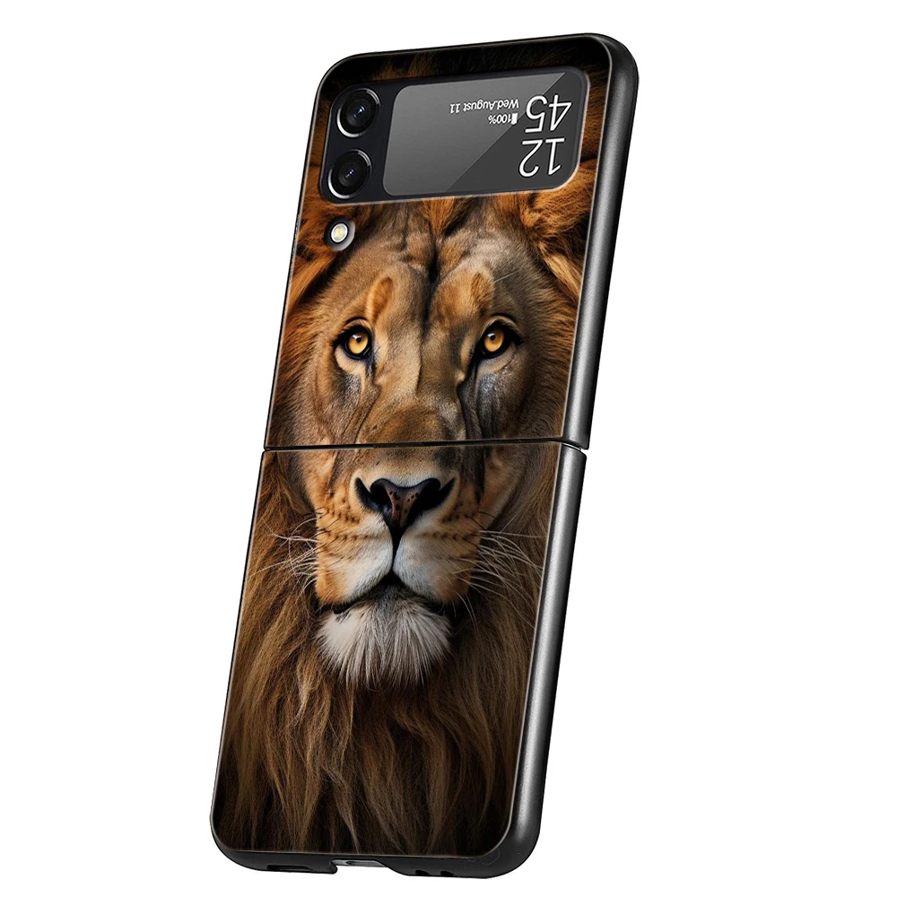 Lion Design Transparent Shockproof Foldable Phone Case
