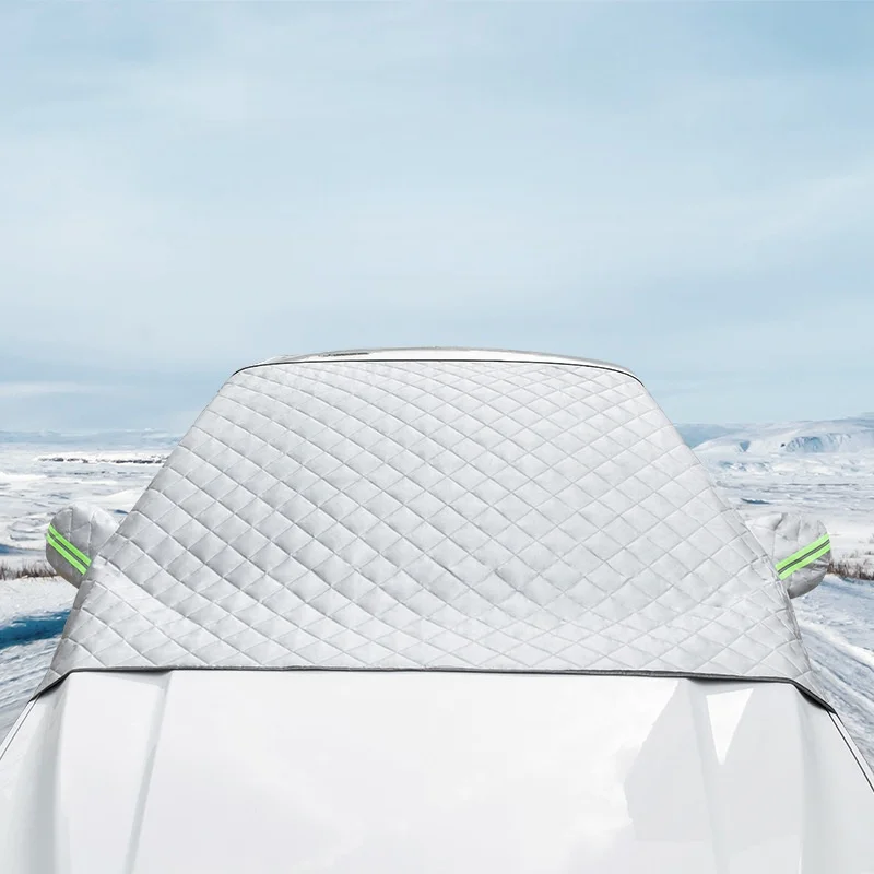 Cubierta de nieve para parabrisas de coche, bloque de parasol para coche, protección contra heladas, protección solar, cubierta de parabrisas delantero antihielo, uso en las cuatro estaciones