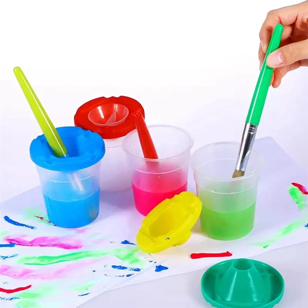 Mess-Free Paint Cups With Lids 10PCS Painting Sets For Kids Lids For Kids Inspire Creativity